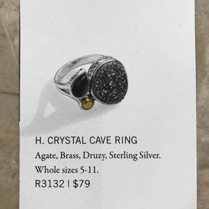 Silpada Crytal Cave Ring size 6
